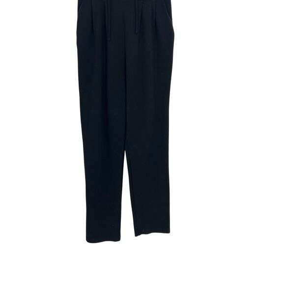 & Other Stories Tailored Jumpsuit Lace-Up Neckline Short Sleeve Black Size US 4 - Picture 4 of 12